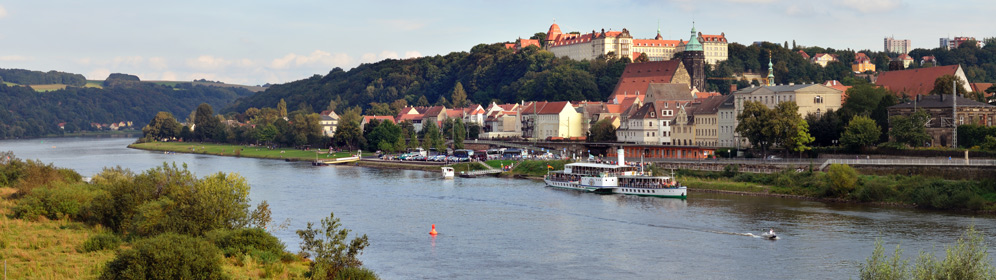 Pirna Altstadt von der Elbbrücke