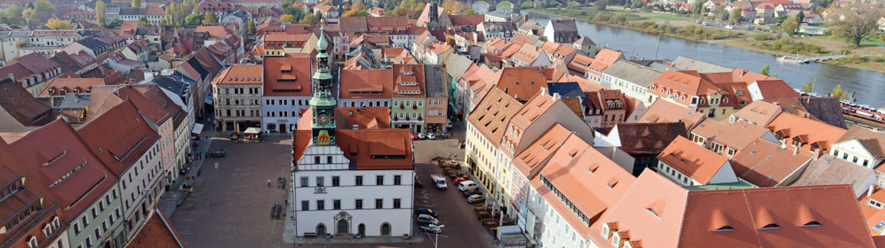 Luftaufnahme Marktplatz Pirna